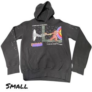 MBM Marcos Alvarado Art Love In The Matrix Pullover Hoodie Men's SMALL Black